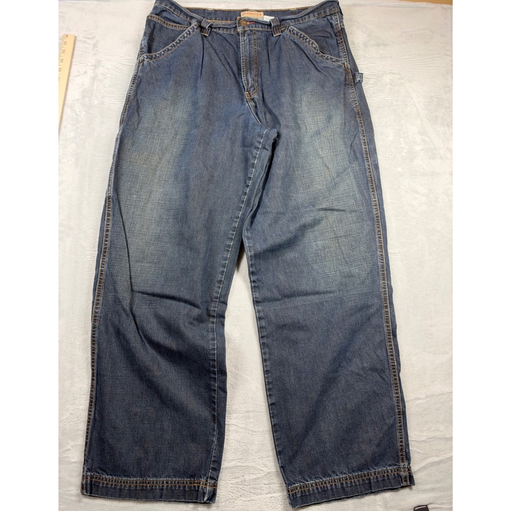 Vintage Y2K Old Navy Painter's Jeans Men 38x34 Baggy Carpenter Wide Leg Denim